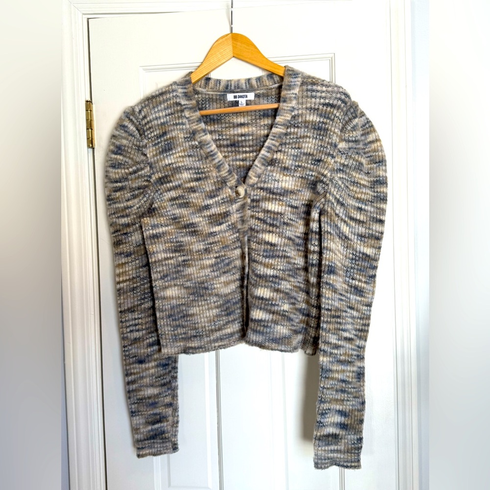BB Dakota Peri Puff Sleeve Cardigan Sweater